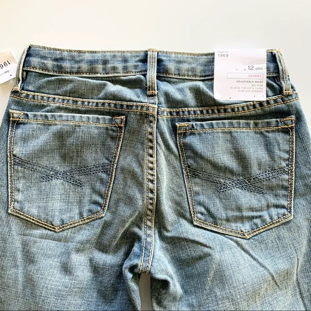 🌸New🌸 Gap Kids Girls Mid Rise Skinny Jeans Size 12 Slim NWT
